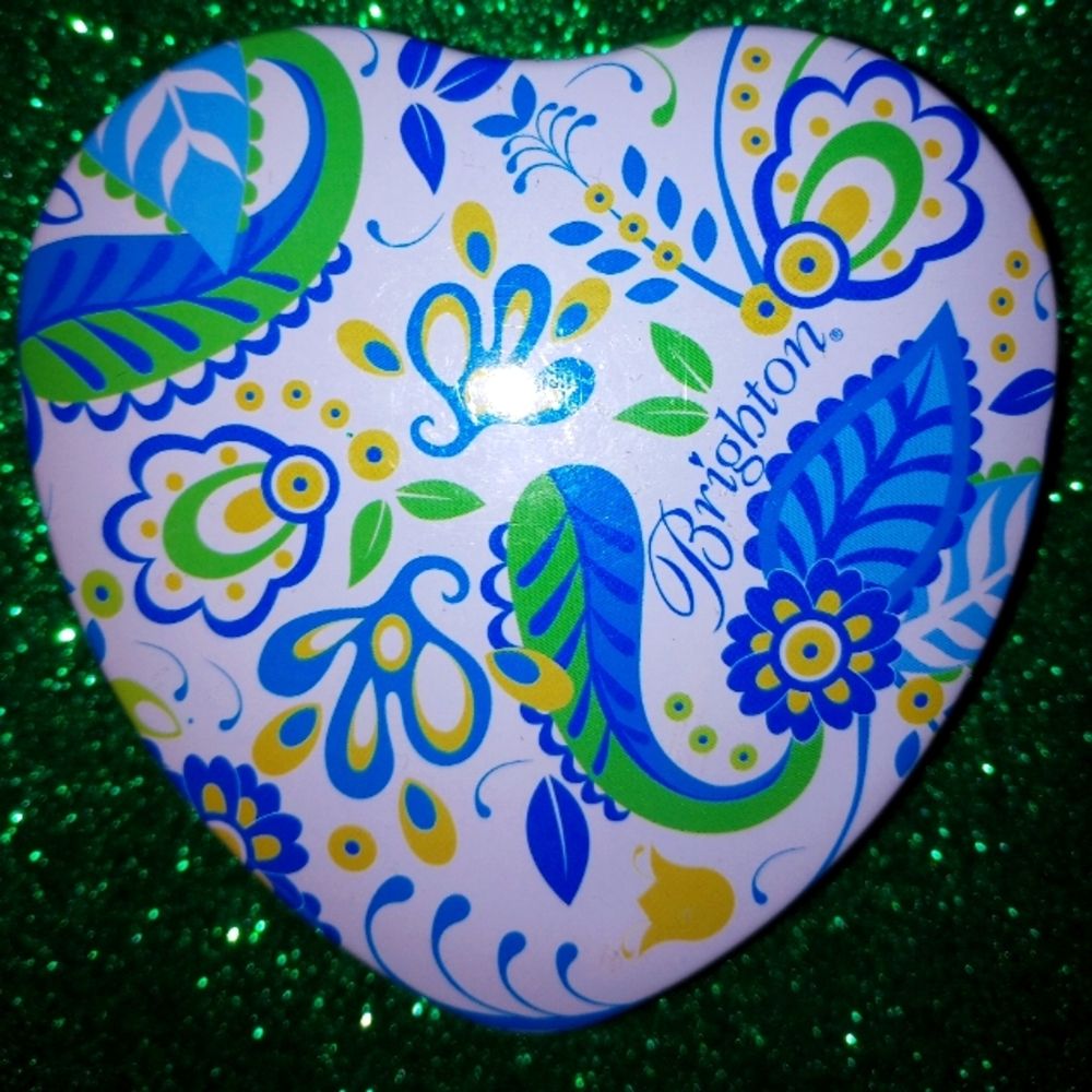 Brighton heart-shaped metal jewelry tin
